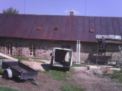 Počátek rekonstrukce chalupy, Jitkov, 2016